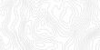 © jr graphics - Abstract black and white topographic contours lines of mountains. Topography map art curve drawing. vector illustration. wave Line topography map contour background, background.