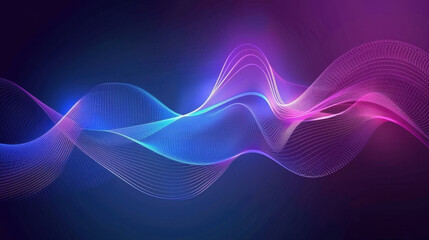 Wall Mural - vibrant abstract background with swirling colorful waves in shades of pink and blue, creating dynami