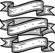 © Radwan - Vintage vector banner collection with grunge ribbons and blank gold labels