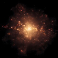 Wall Mural - cosmic explosion of galactic energy and light