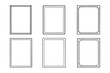 ©  MVectors - Collection of assorted rectangular frame vectors for border design.