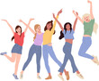 © IsareeS - Group of happy women raising hands