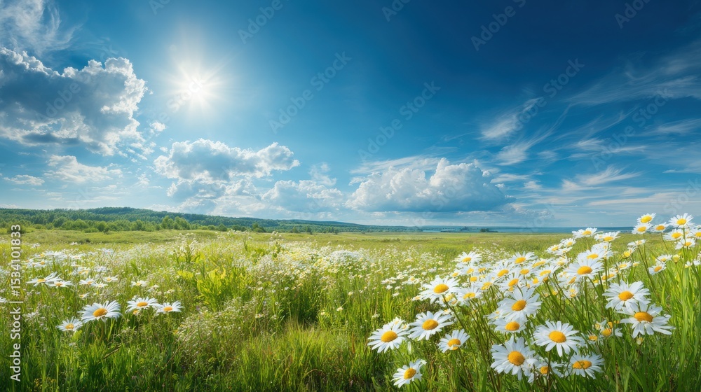 Ultra quality image of green spring meadow with nature field grass in ...