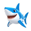 © arliftatoz2205 - Smiling cartoon white shark 3D Icon
