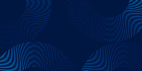 Wall Mural - modern blue background with curved and overlapping blue gradient lines