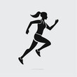 © Stefan Schurr - abstract icon of a runner on a white background
