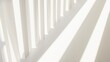 © Kalingga - Minimalist White Architecture with Dynamic Shadow Play on Wall in Sunlight