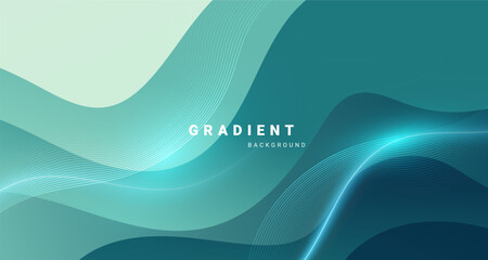 Wall Mural - abstract background with flowing wave pattern and smooth gradient