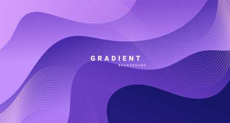 Wall Mural - vibrant abstract background with smooth wave gradient and flowing lines