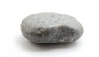 © DhanaStudio - Smooth gray river rock with white speckles on a clean white background.