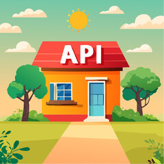 API, application programming interface to connect between software or application, coding to exchange information for website or software development, programmer connect socket between coding progra