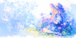 © SHI YOU - 蝶と憩う女性イラスト。水彩画。可愛い。ブログ素材。
