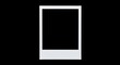 © Image Haven - White Instant Photo Frame on Black Background - Isolated Retro Polaroid Style