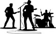 © Sadia - Rock Band Silhouette Vector