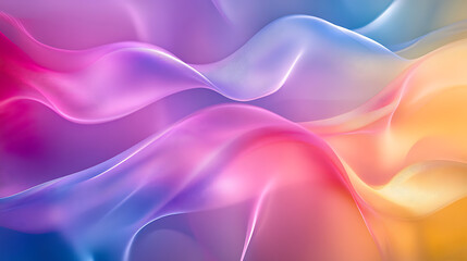 Abstract Wavy Gradient Background with Smooth Color Transitions