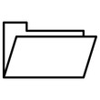 © Kajal - Folder icon Outline isolated logo mark