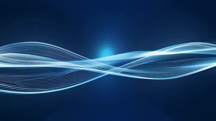 Sticker - Thin streaks luminous white vivid blue sweep deep navy flowing motion creating smooth K tech banner ideal web headers corporate slides futuristic broadcast packages