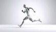 © StocksJust4You - Single Geometric running man grey color with sparkling effect. Suitable for marketing or business purposes