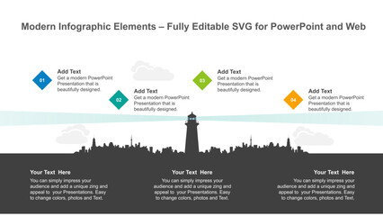 Modern Infographic Elements – Fully Editable SVG for PowerPoint, Web, Illustrator, and most vector-based applications. Ideal for presentations, infographics, and business slide designs.