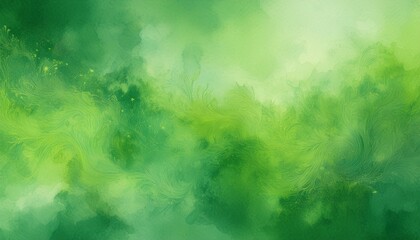 Wall Mural - green watercolor background with marbled grunge texture and color splash design marble watercolor blotches in distressed faded illustration
