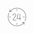 © Kamale - 24 hours cycle icon sign vector