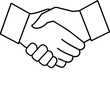 © MushtaqAhmed - Handshake between two people in a business agreement or partnership