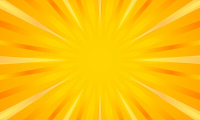 Wall Mural - Orange gradient ray burst dot style background vector design