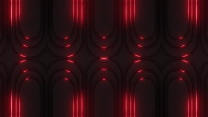 Wall Mural - This stock motion graphic video of Organic Glowing Lines Background with gentle overlapping curves on seamless loops