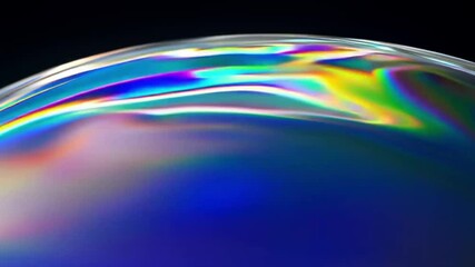 Wall Mural - The colorful soap bubbles change in light and shadow