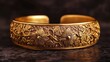 © fuad - Royal Gold Cuff with Intricate Detailing