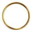 © Frank - Golden Circular Picture Frame Design , PNG isolated cut out image