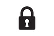 © MdRofikul - Secure Lock silhouette vector with white background
