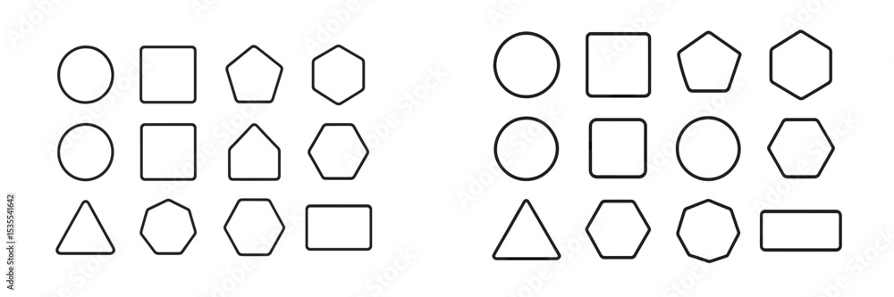 Geometry shape sorting activity for preschool learners focusing on ...