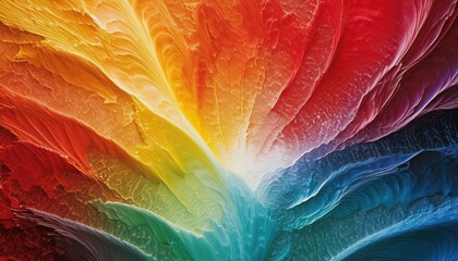 Wall Mural - vibrant rainbow swirl abstract art with swirling layers, perfect for web design, print media, and br