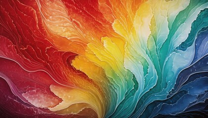 Wall Mural - vibrant rainbow swirl abstract art with swirling layers, perfect for web design, print media, and br
