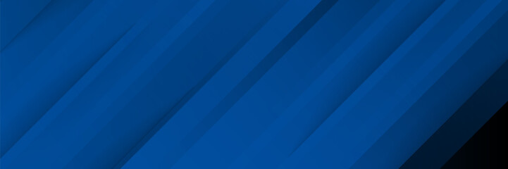 Wall Mural - modern abstract gradient dark blue banner background