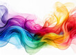 © iwor - Generated Image Abstract Rainbow Wave White 3