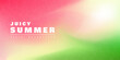 © Liliya - Juicy summer abstract blurred gradient background in vibrant watermelon pink and fresh green hues with grainy texture, for refreshing seasonal design or bright event promotion. Vector illustration.