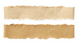 © Aminul - torn brown paper strips with rough edges isolated on white background for scrapbooking and craft design elements isolated on white background.