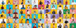 © Prostock-studio - A vibrant collage features a diverse group of individuals from various backgrounds. Each portrait captures joyful expressions and dynamic gestures against colorful backdrops.