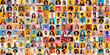 © Prostock-studio - A collage of diverse individuals smiling and expressing themselves against colorful backgrounds.