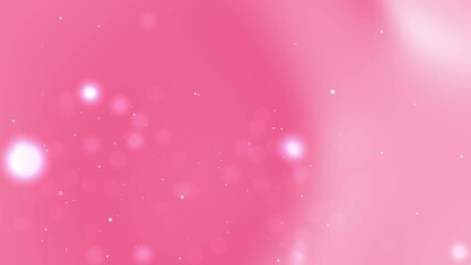 Wall Mural - pink pastel background footage with motion glowing particles on a delicate pink backdrop. suitable f