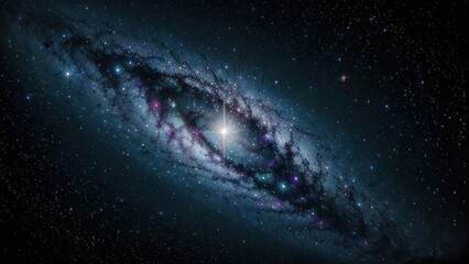 Wall Mural - Distant galaxy in deep space.