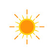 © Kechali - sun with rays icon on white background