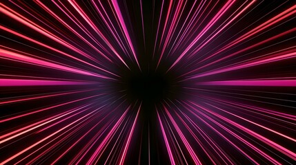 Wall Mural - the image contains numerous pink and purple lines radiating from a central point, creating a speed l