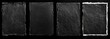 © 10 - Four rectangular slabs of dark gray slate