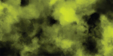 Wall Mural - Abstract watercolor background displaying grungy and smoky textures in shades of green and black for creative digital design projects