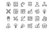 © Nafiul - Collection of Line Icons for Creative Design, Ideas, and Teamwork