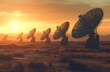 © Kai - Satellite dish array in a desert a
