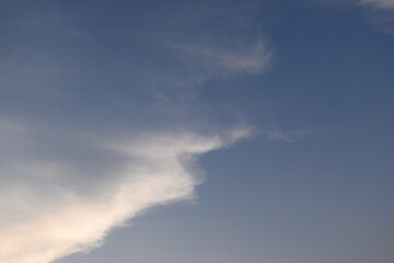 Wall Mural - beautiful blue sky and white cloud background in springtime